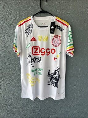 Bob Marley Jersey Ajax Soccer edition white Men size